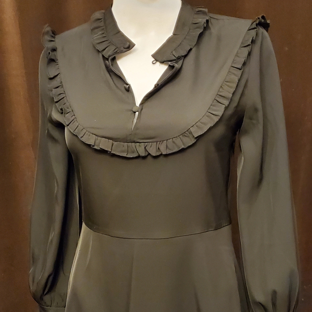 Black A-line mini dress